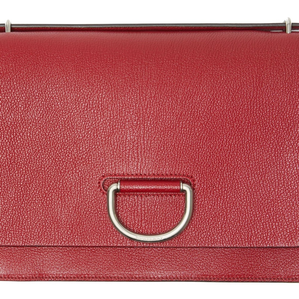 Burberry Medium Leather Red D-Ring Bag - Picture 4 of 5